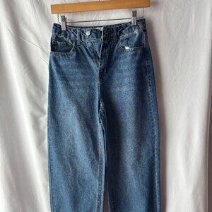 Ladies Tinseltown cuffed wide leg jeans size 0